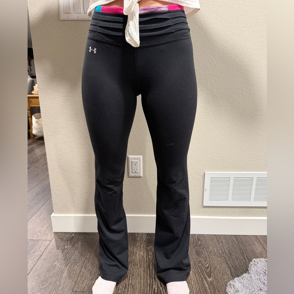 Under Armour Black Bootcut Performance Leggings